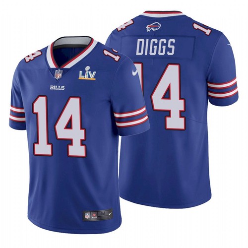 Men's Buffalo Bills #14 Stefon Diggs Blue NFL 2021 Super Bowl LV Stitched Jersey Men's Buffalo Bills #14 Stefon Diggs Blue NFL 2021 Super Bowl LV Stitched Jersey